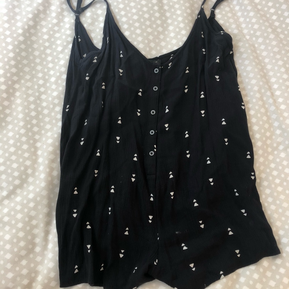 Black and white romper